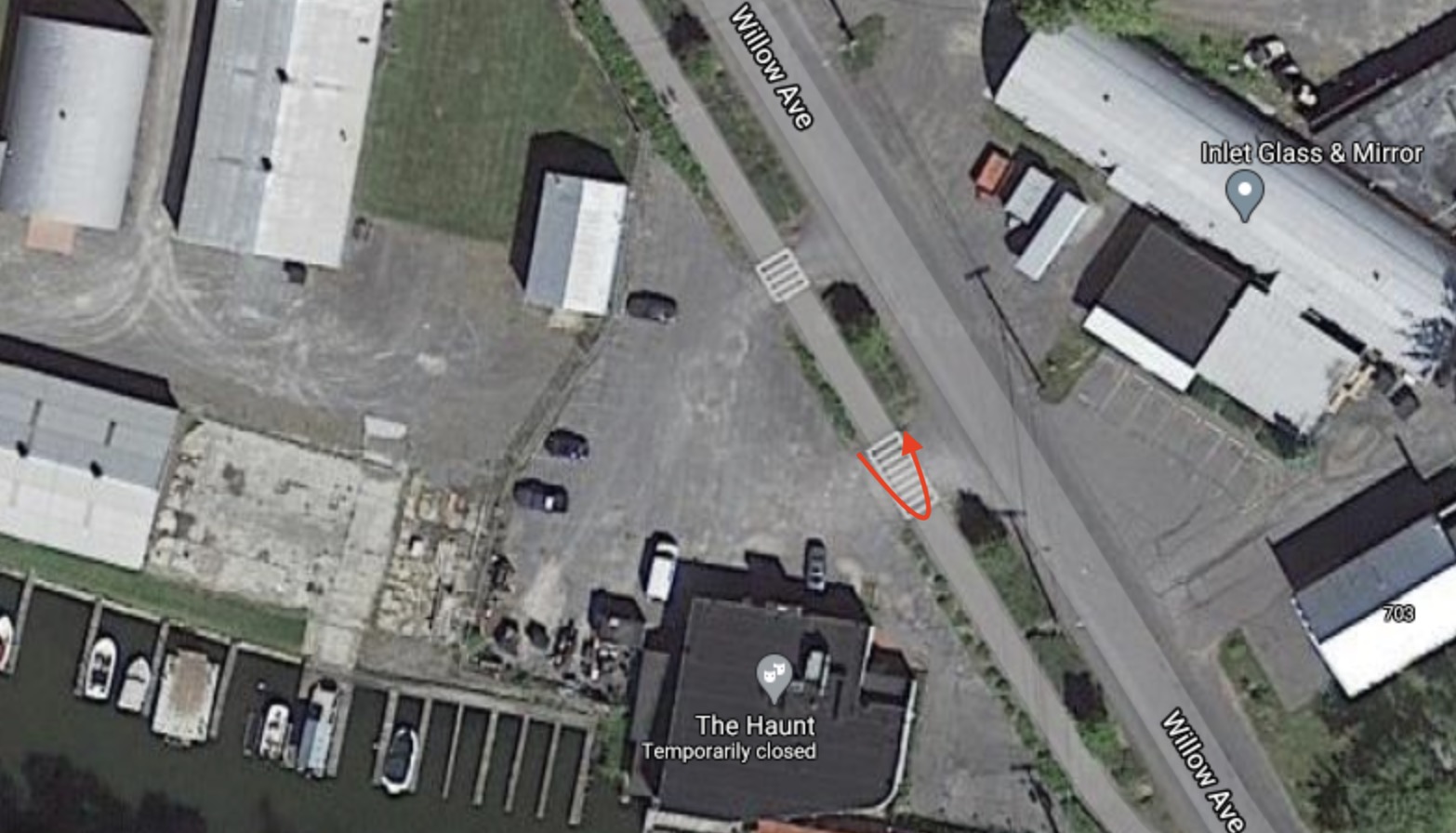 FLRC Challenge Waterfront trail turnaround at the Haunt