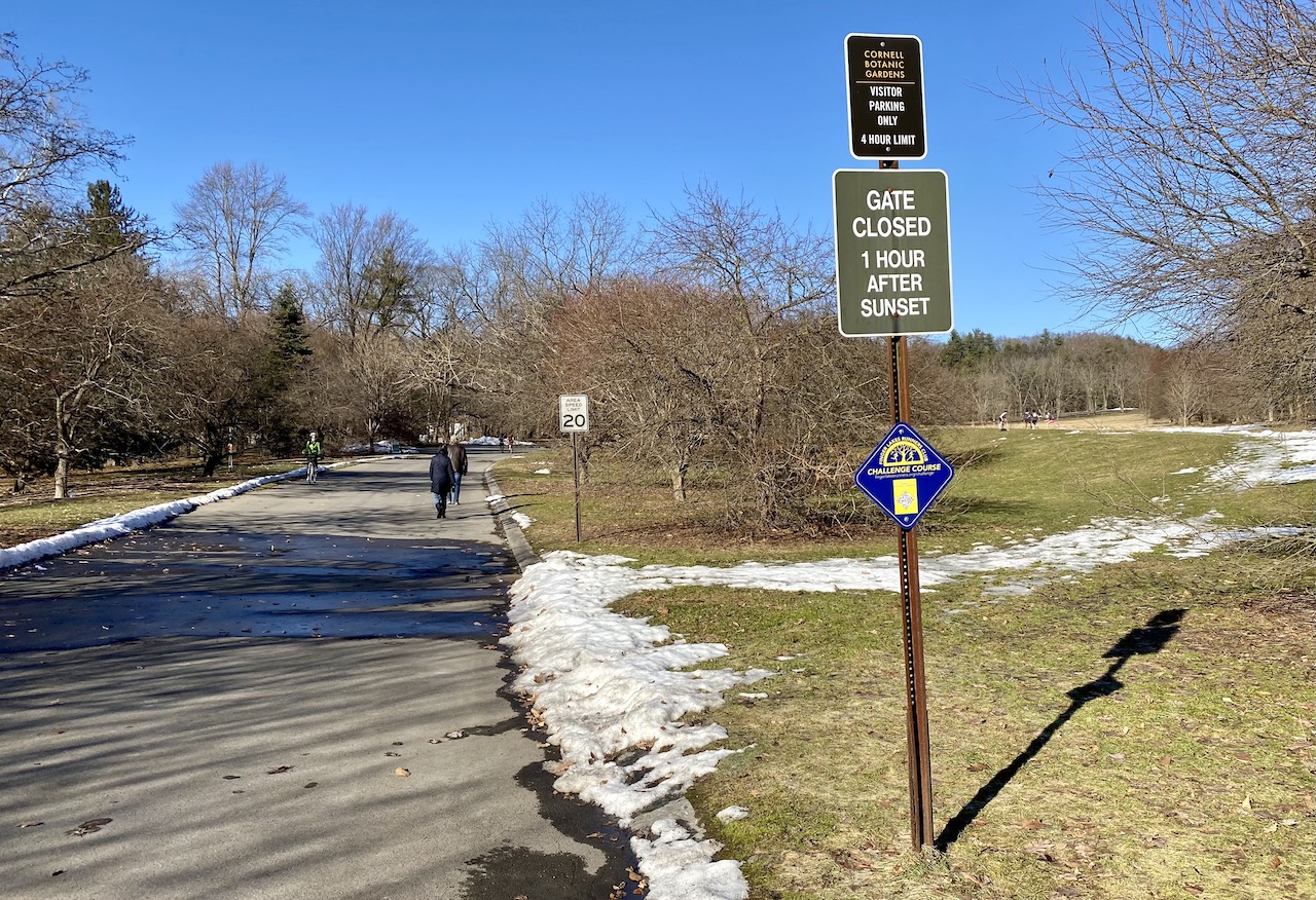 Cornell Botanic Gardens sign