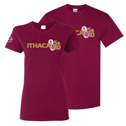 2022 Ithaca 5&10 shirts